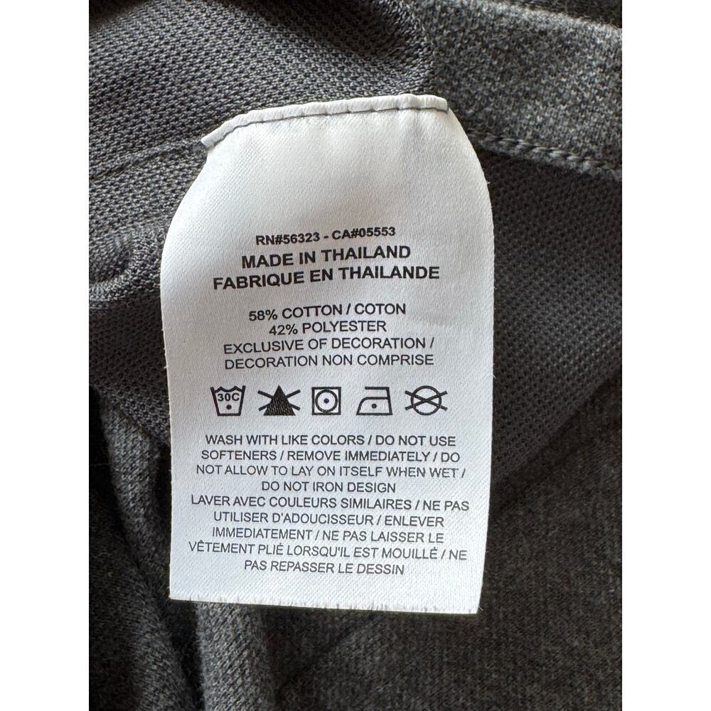 NIKE - "THE NIKE POLO" Collared  Shirt, size Large Dark Gray - Picture 6 of 7